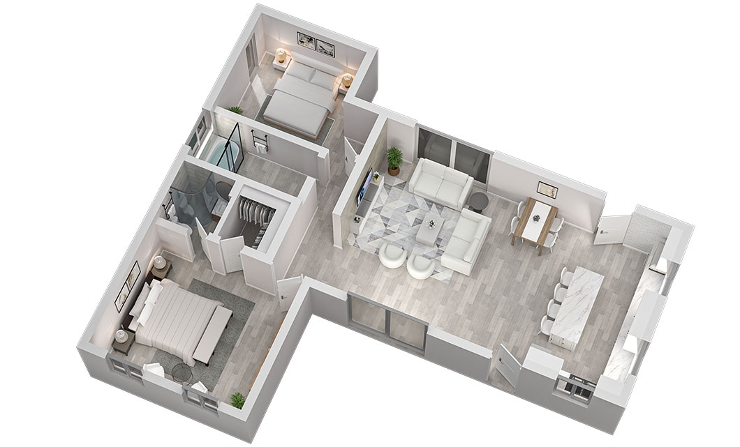 3D floor plan