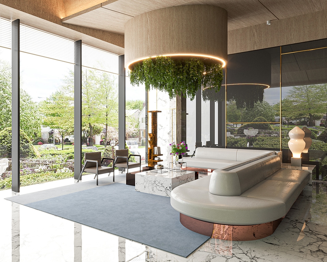 Living Room with Full-Height Picture Window