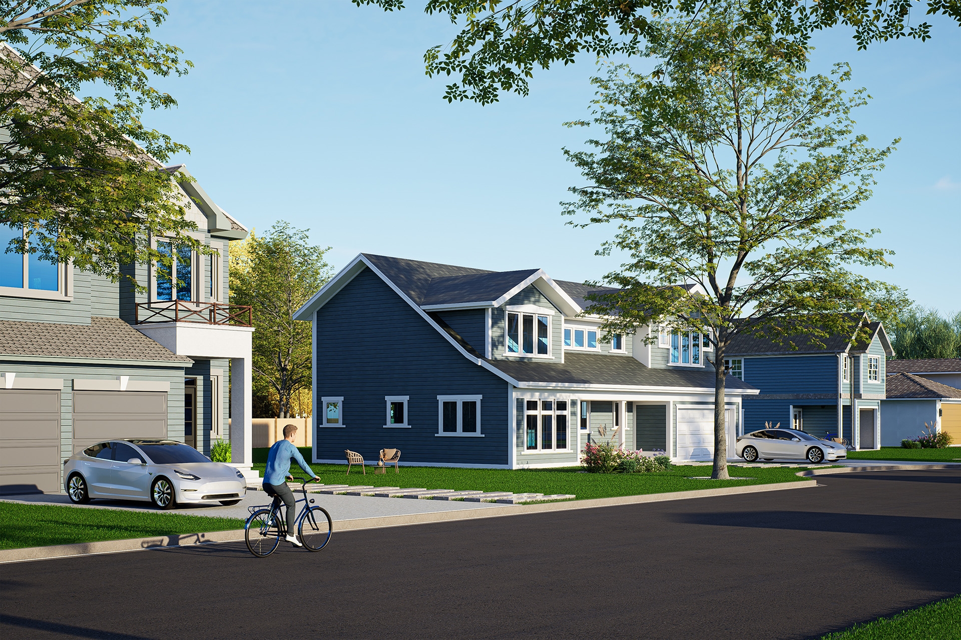 Modern Suburban Villa Exterior Design