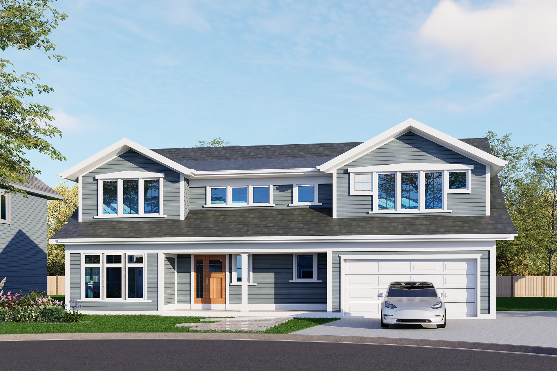 Modern Suburban Villa Exterior Design