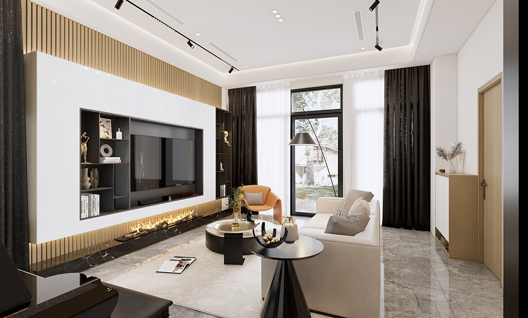 Premium Modern Living Space Design