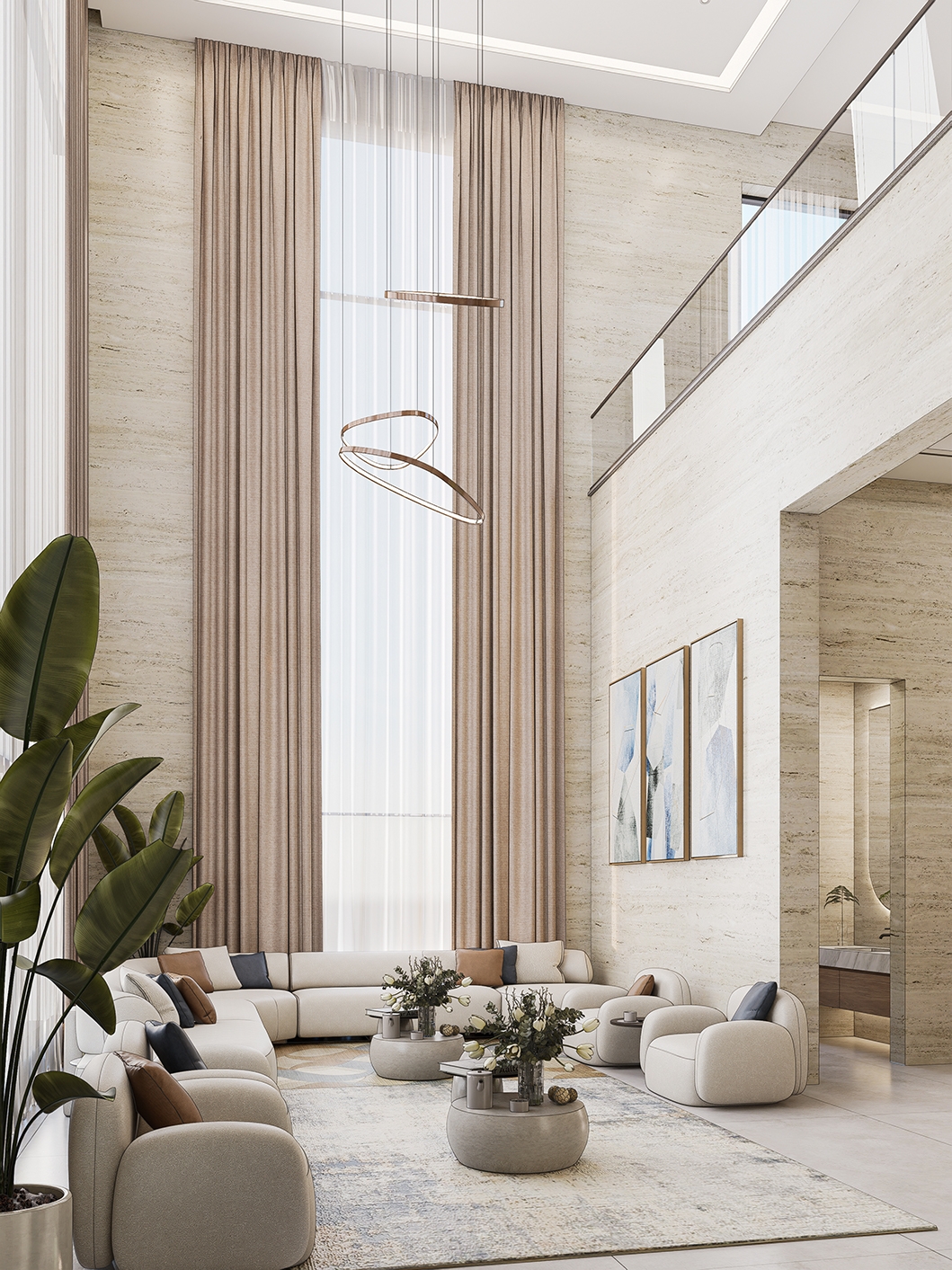 Double Height Living Room
